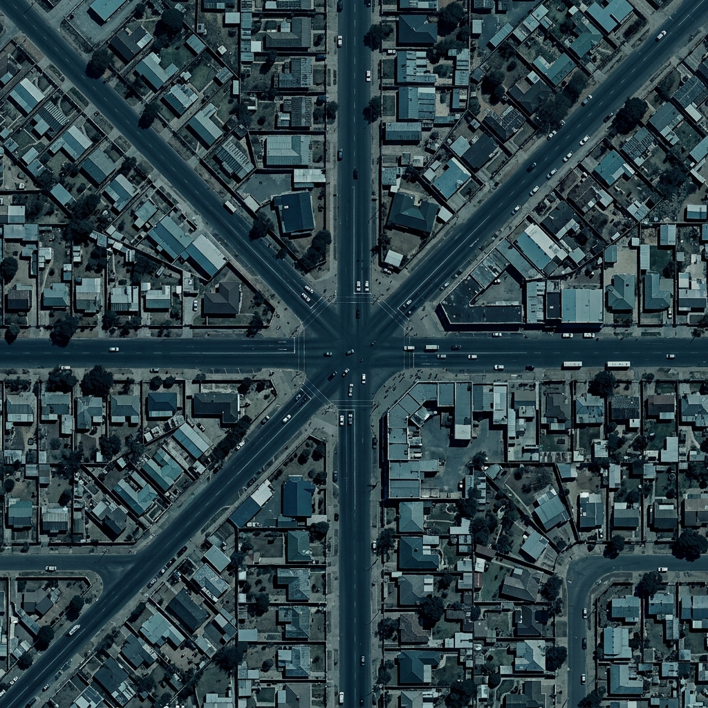 Aerial view of the Harare office location area